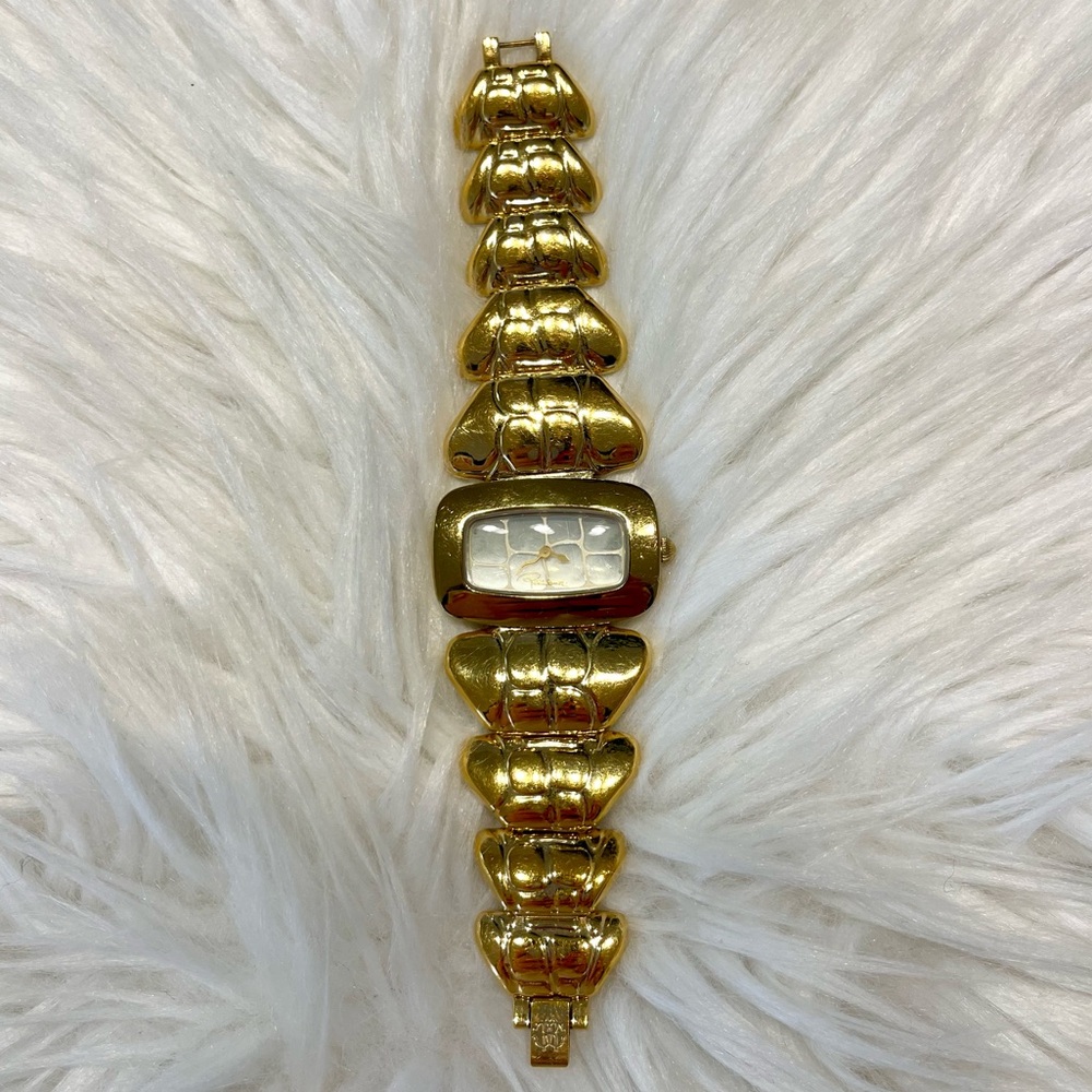 Roberto Cavalli Timewear Vintage Gold Watch Stainless Steel Water Resistant